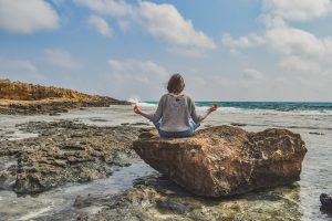 Girl, meditation, nature — Embrace Urban Sophistication at Emirates Towers Residences