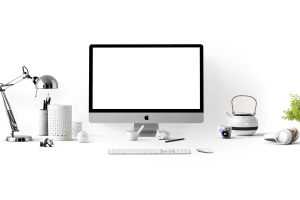 Apple, computer, desk — The Advantages Of An Industrial Dining Table