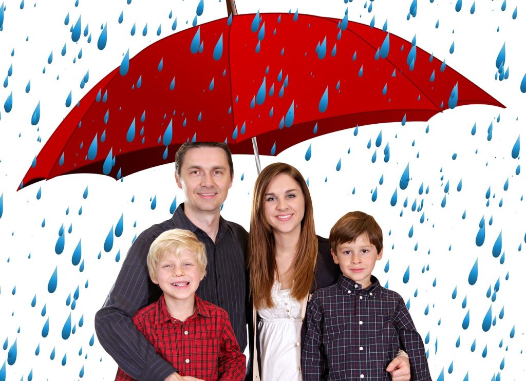 Family, umbrella, people — Trusted Pest Control Services in Schenectady NY