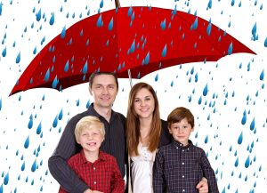 Family, umbrella, people — Trusted Pest Control Services in Schenectady NY
